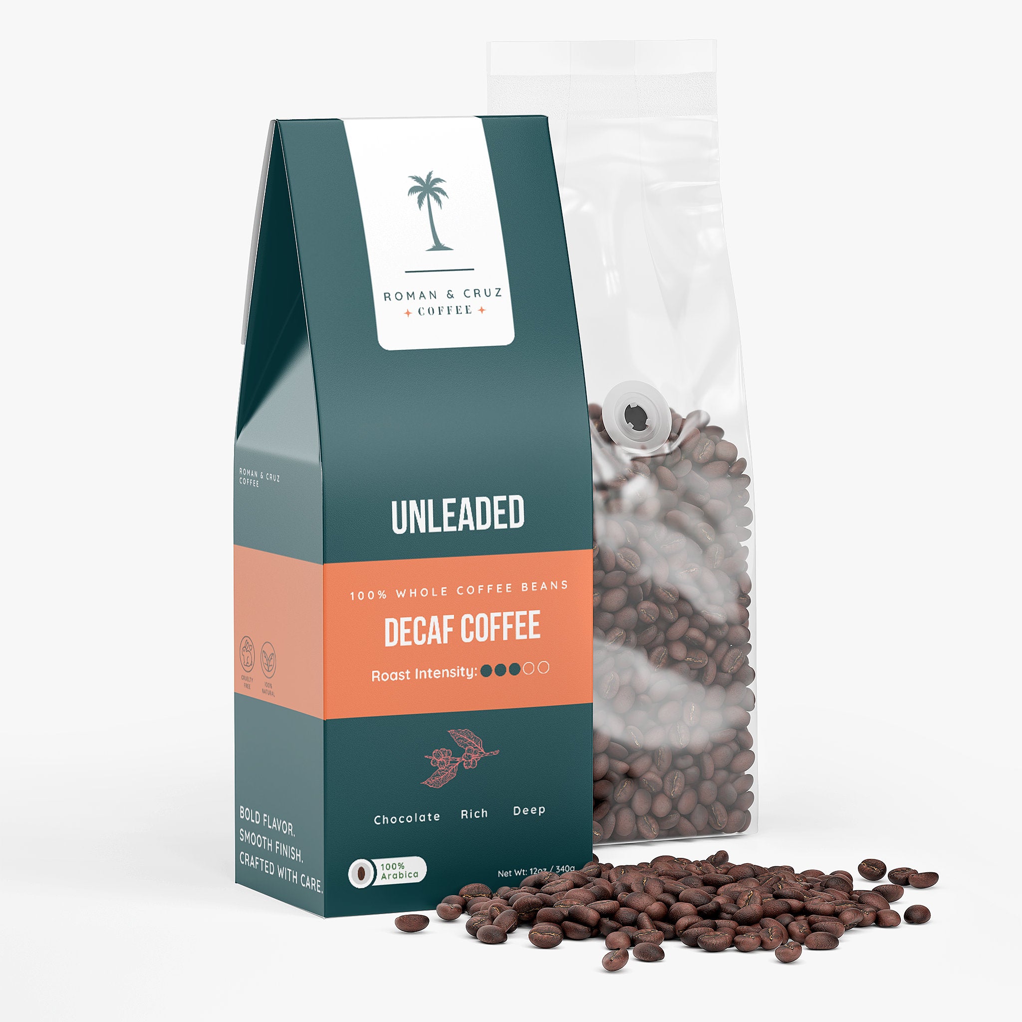 Unleaded Decaf Coffee (Medium Roast) – Roman & Cruz Coffee