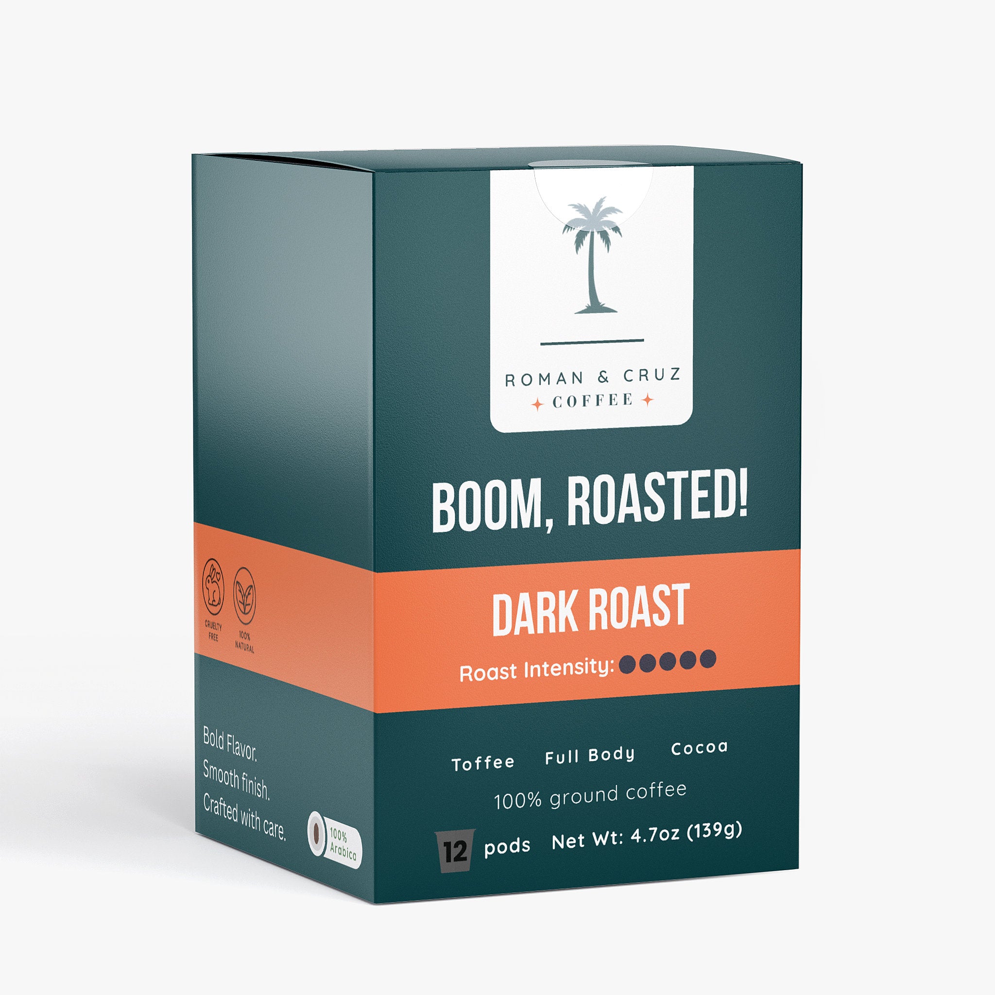 Boom, Roasted! Coffee Pods (Dark Roast)